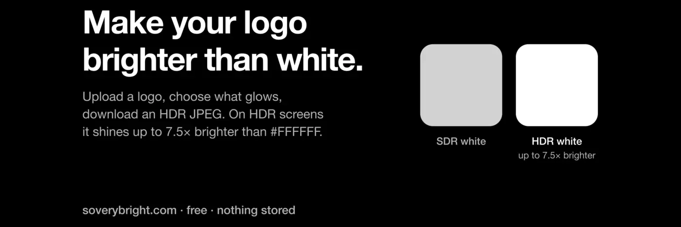 show hn make your logo extra bright on hdr screens