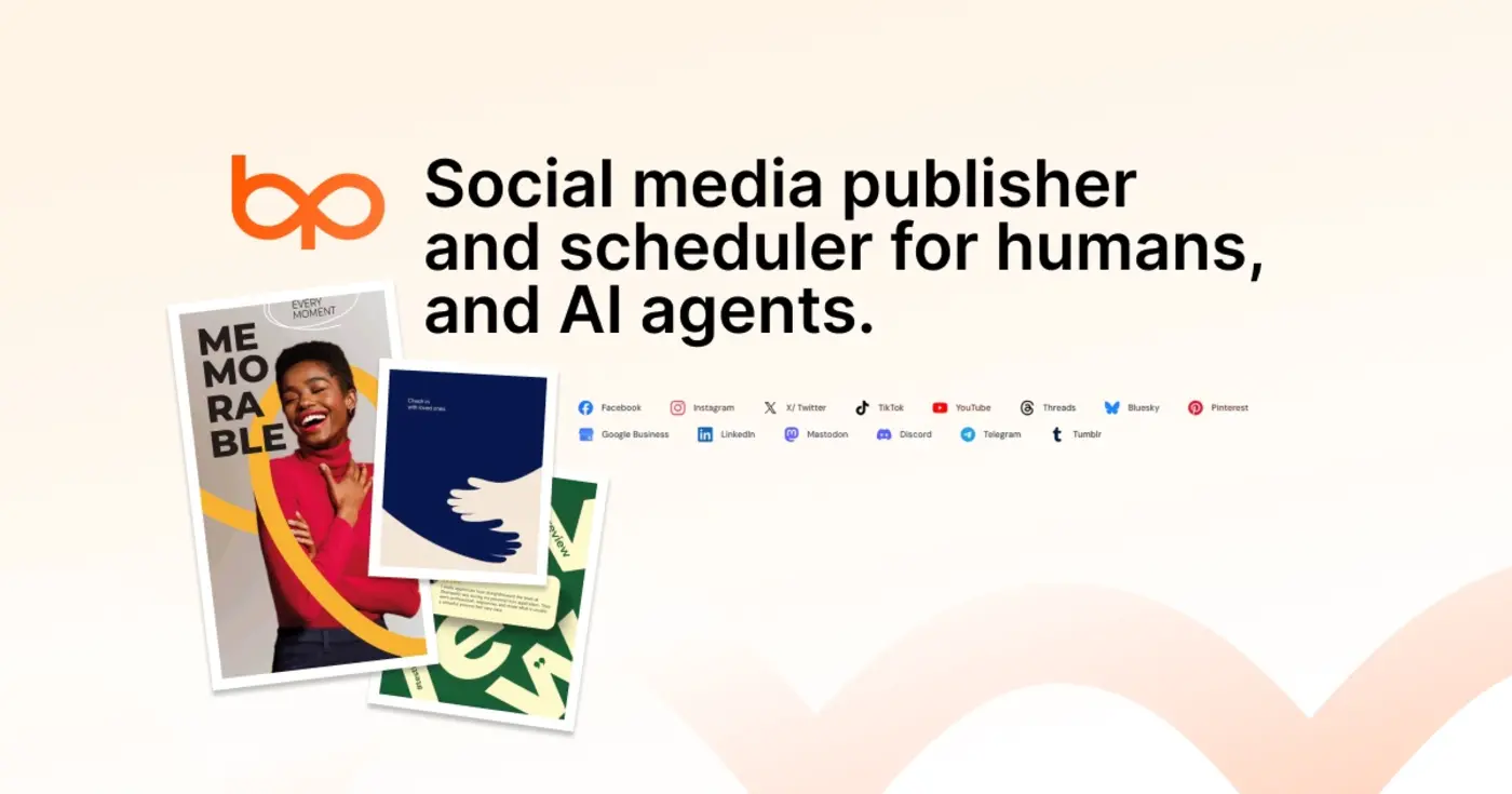 publish to 15 social media channels using ai agents free