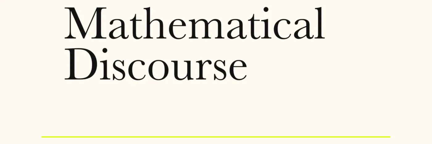 mathematical discourse