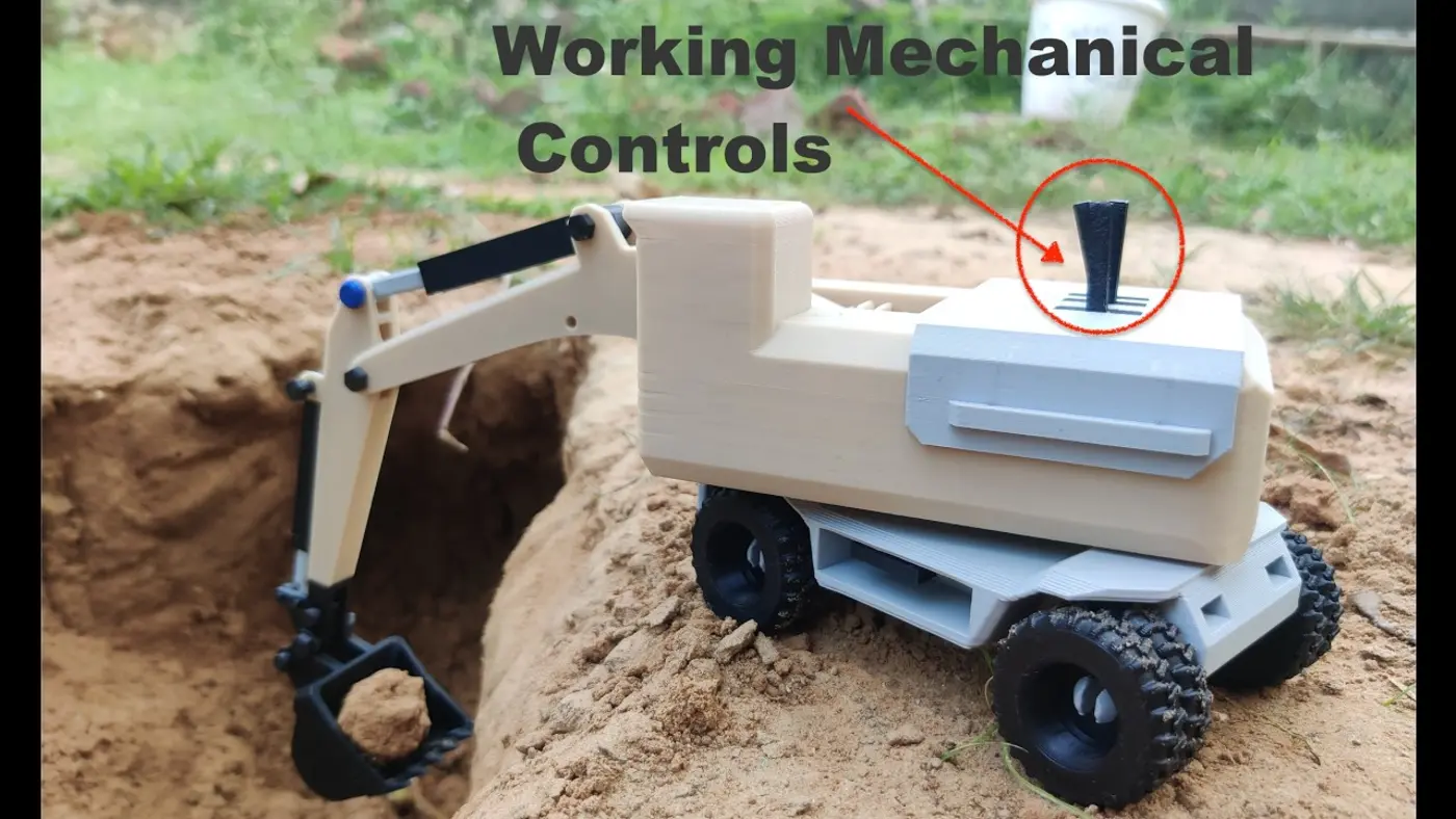 quoti designed and 3d printed a mechanical excavatorquot video