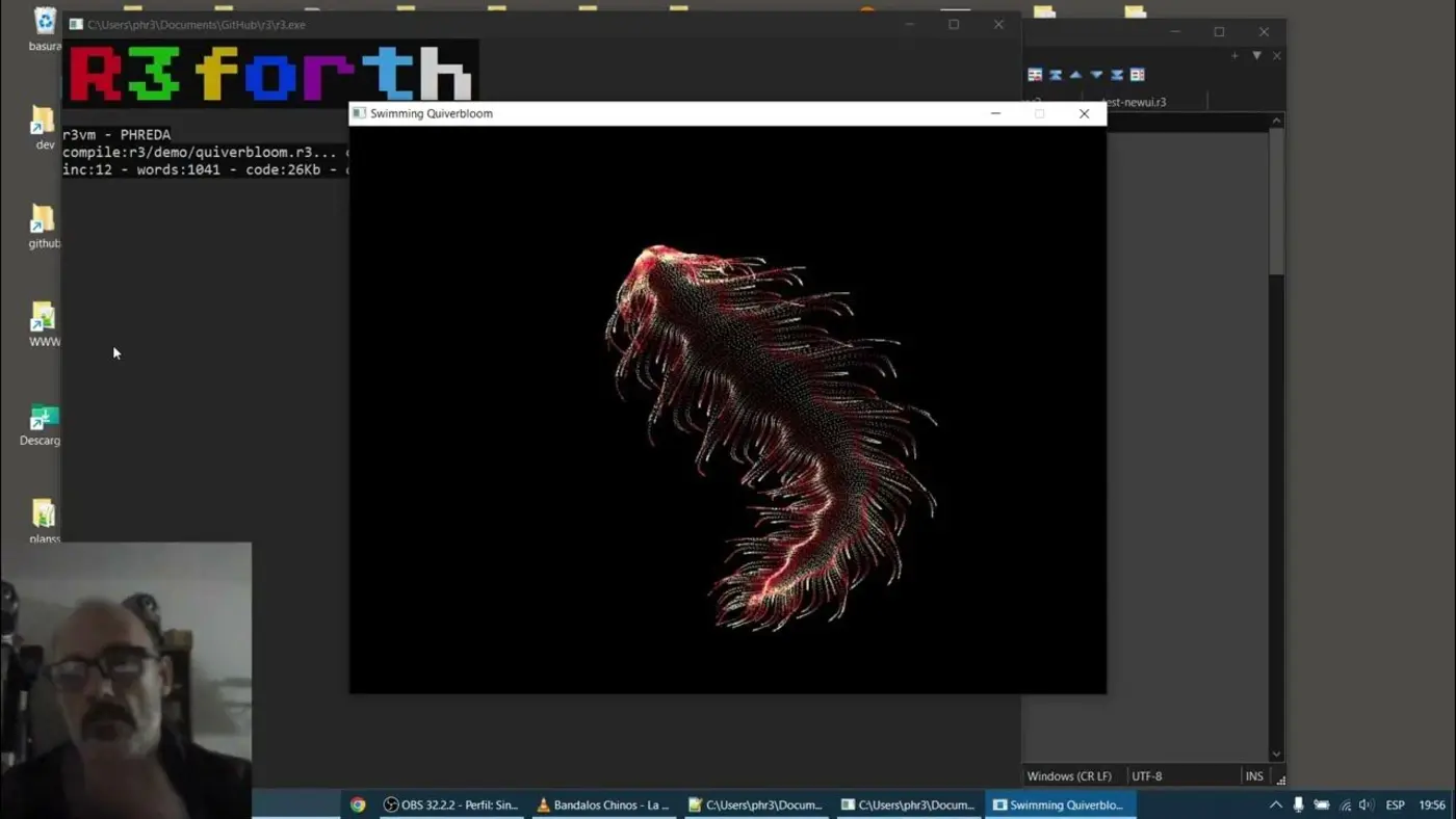 how on earth do you code in r3forth video
