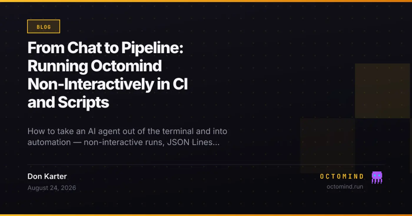 running ai agents noninteractively in ci and scripts