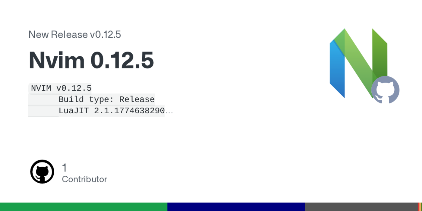 release nvim 0125
