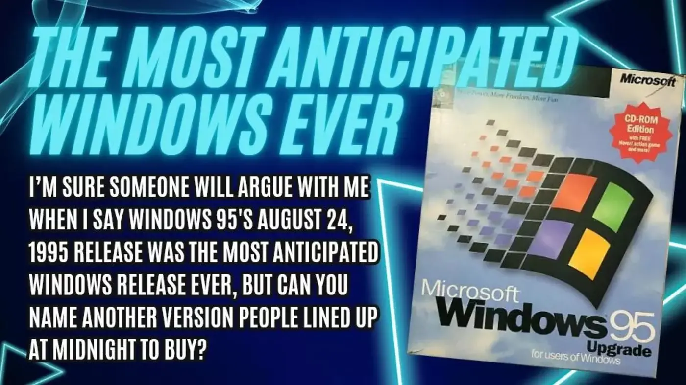 windows 95 released august 24 1995