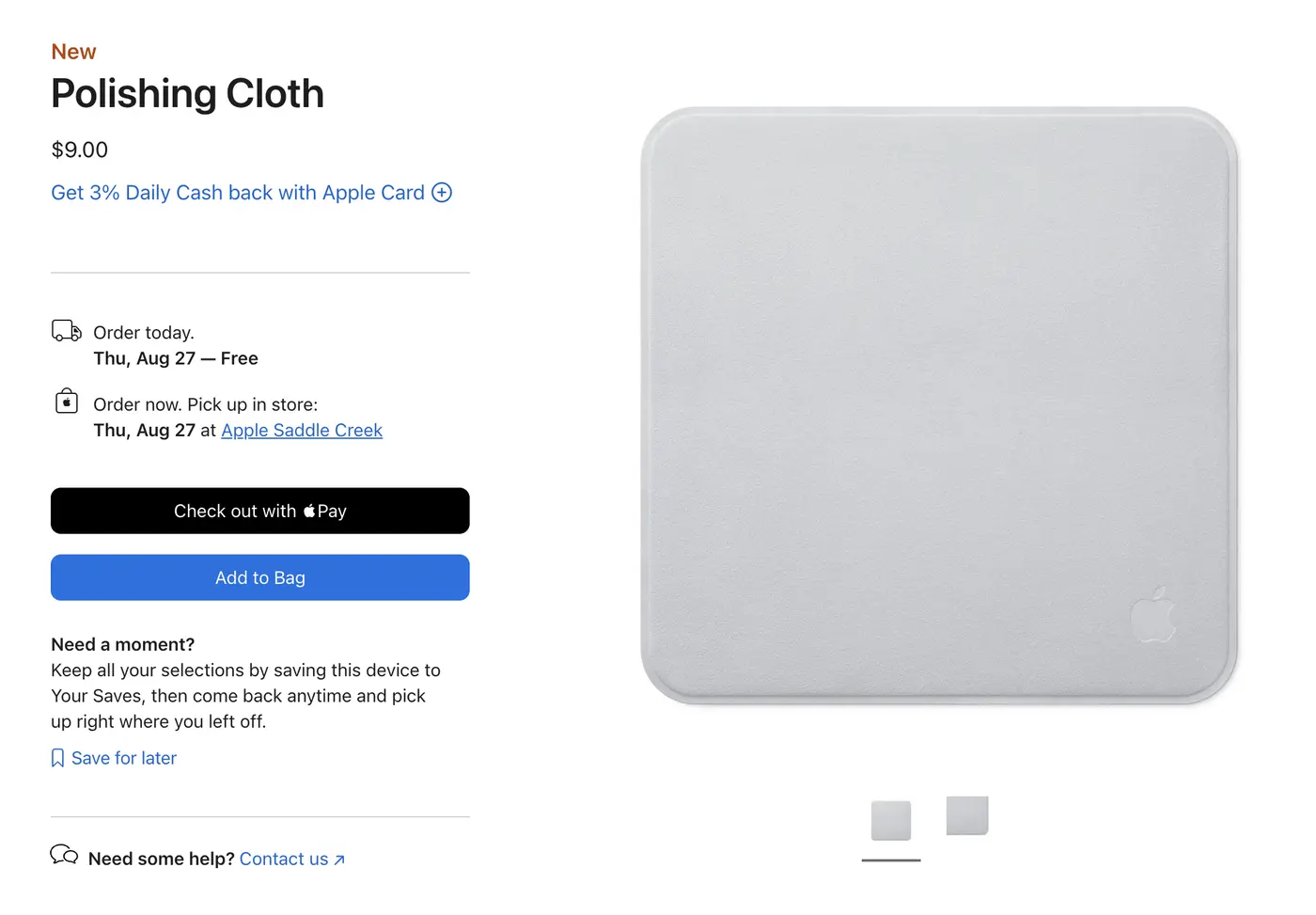polishing cloth updated
