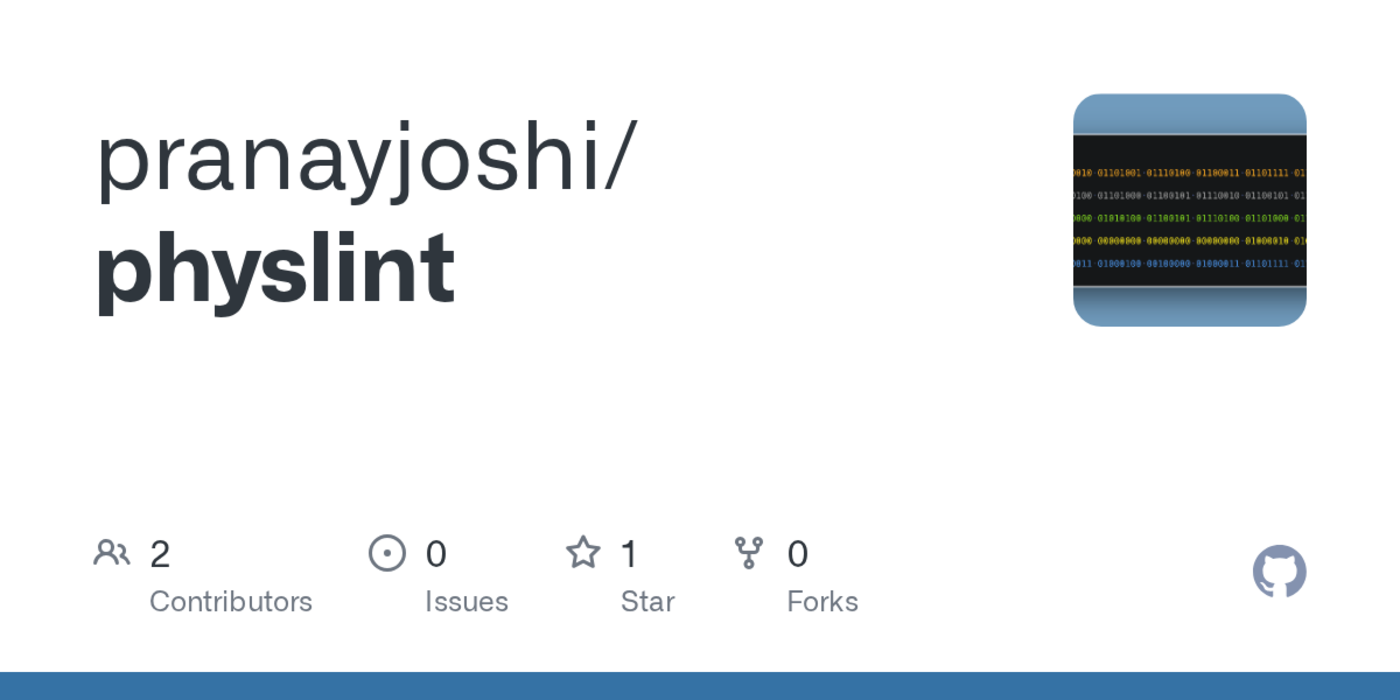 physlint deterministic integrity checks for physicalai data