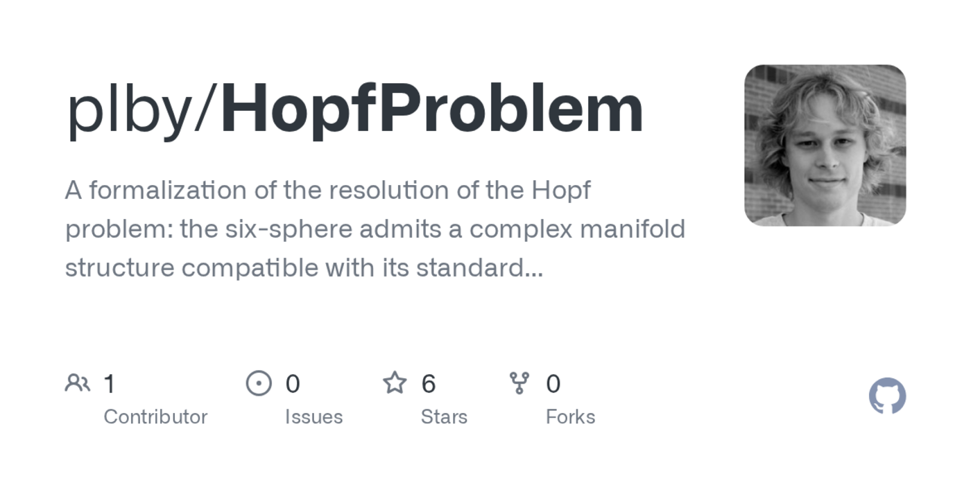 formalization of the solution to the hopf problem