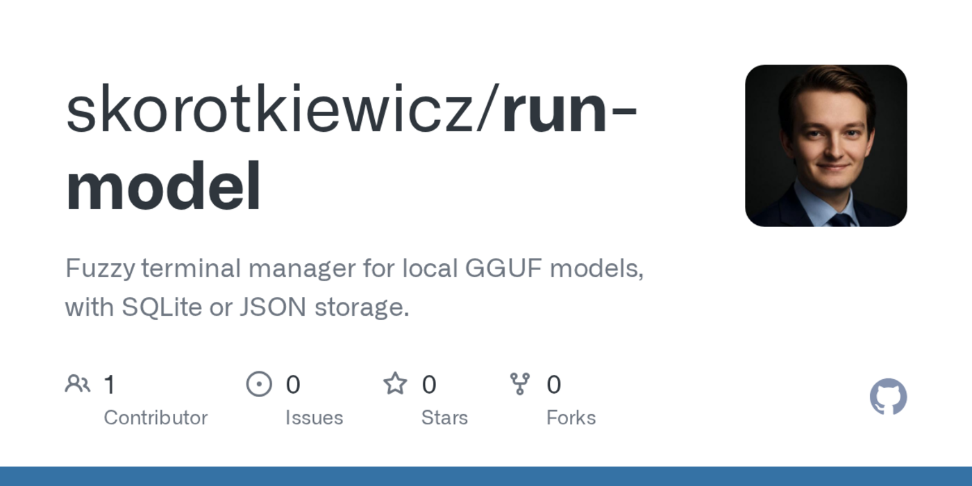 fuzzy terminal manager to pick configure and run local gguf models