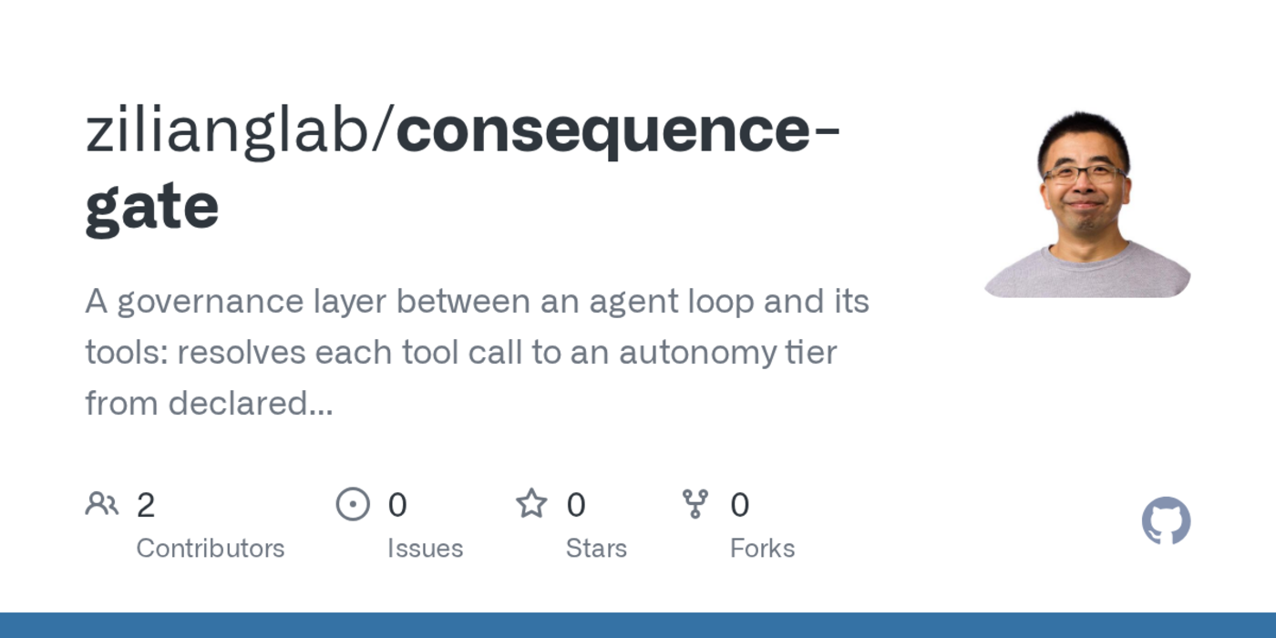 show hn consequence gate agent governance based on what being wrong costs