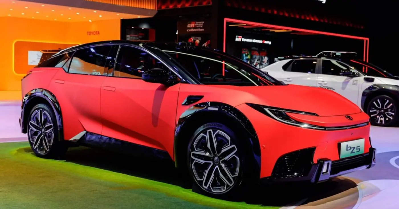 toyota launches updated bz5 electric suv at half the price of a tesla model y