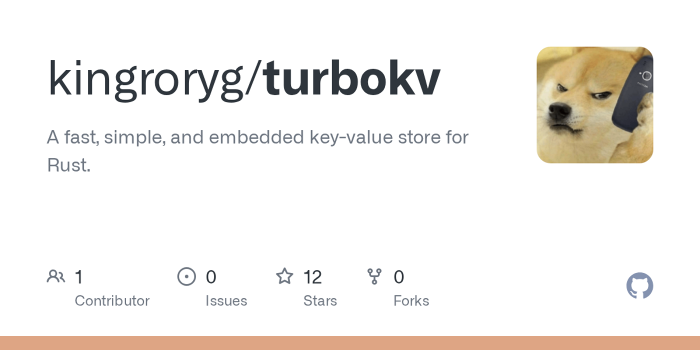 turbokv insanely fast rust keyvalue store