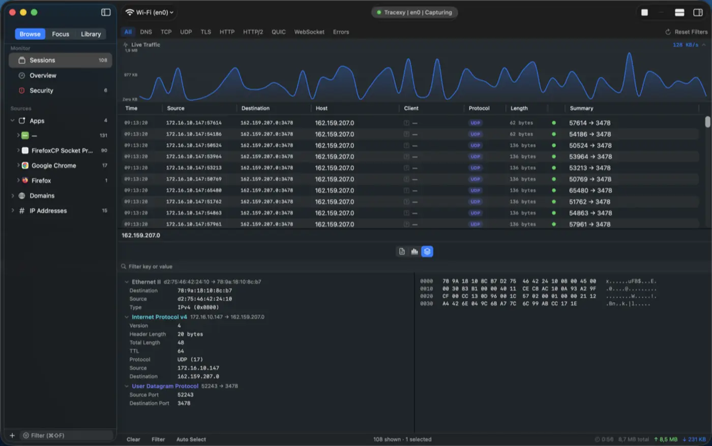 tracexy trace the failure back to the app