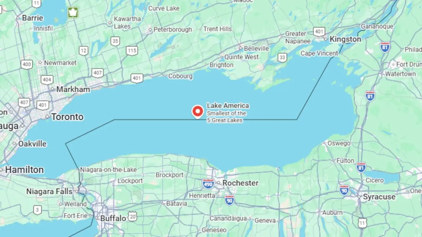 google quickly bows to trump order and renames lake ontario x27lake americax27