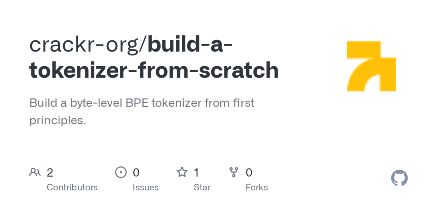 build a tokenizer from scratch