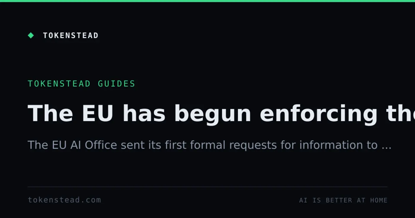 the eu has begun enforcing the ai act first rfis to model providers