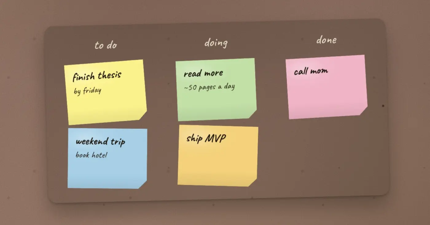 show hn stickyboard kanban on real sticky notes no account needed