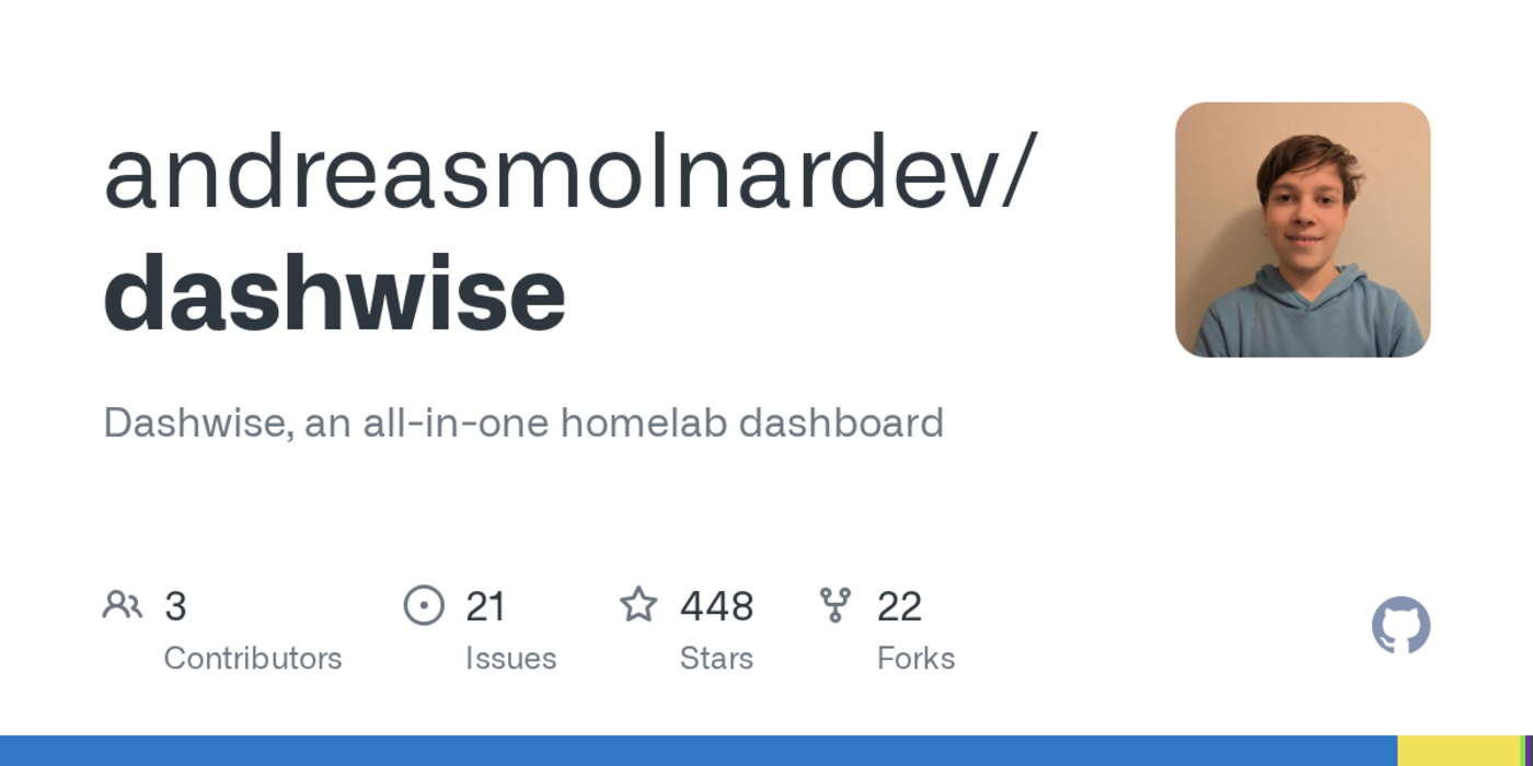 show hn dashwise a customizable allinone homelab dashboard