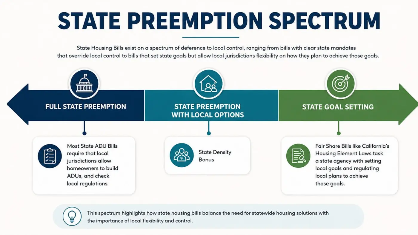 the three types of state housing laws