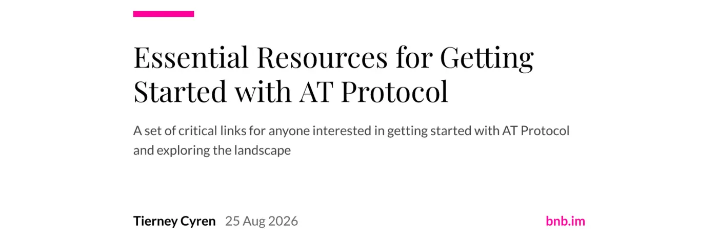 getting started with at protocol
