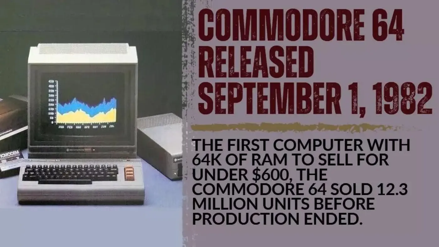 commodore 64 released september 1 1982