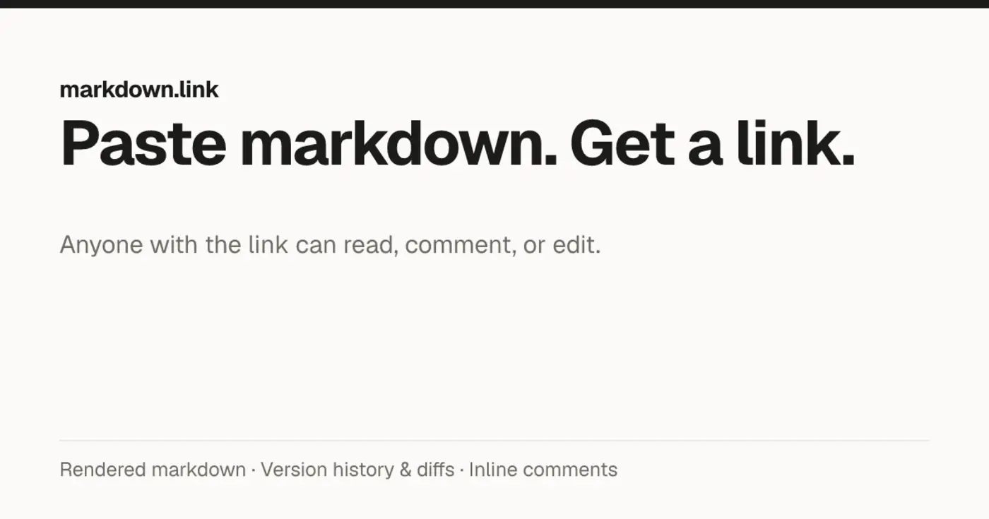 show hn paste a markdown file and let anyone mark it up no accounts