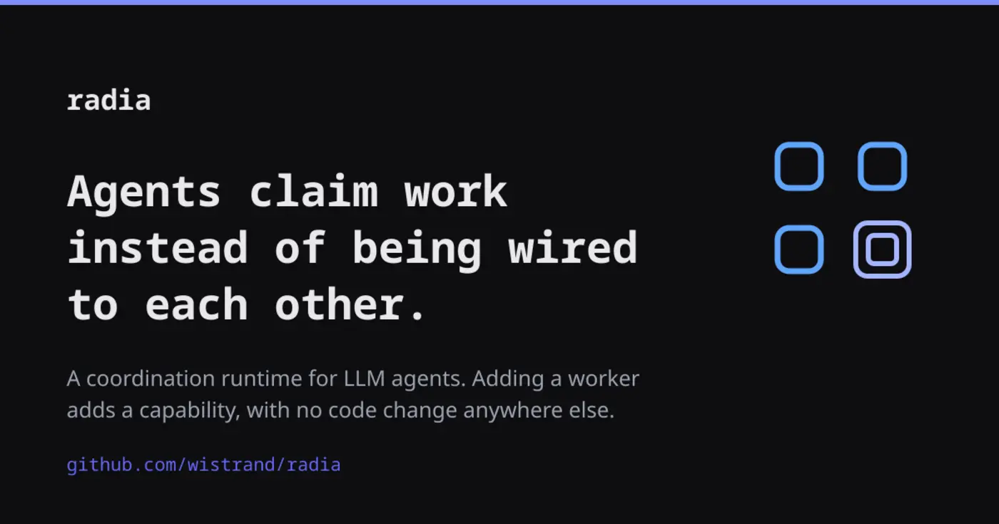 show hn radia agent coordination with leases permissions and provenance