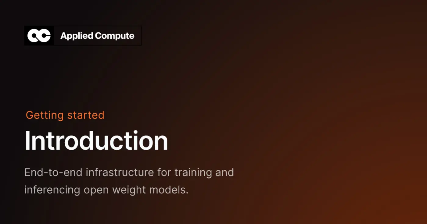 endtoend infrastructure for training and inferencing open weight models