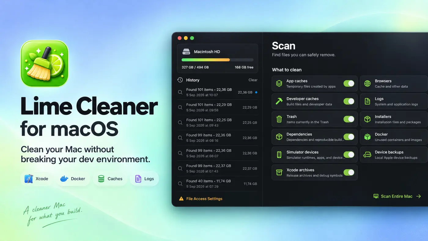 show hn mac cleaner for devs