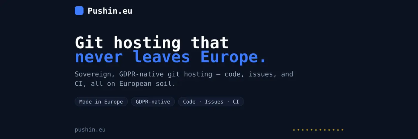 git hosting that never leaves europe