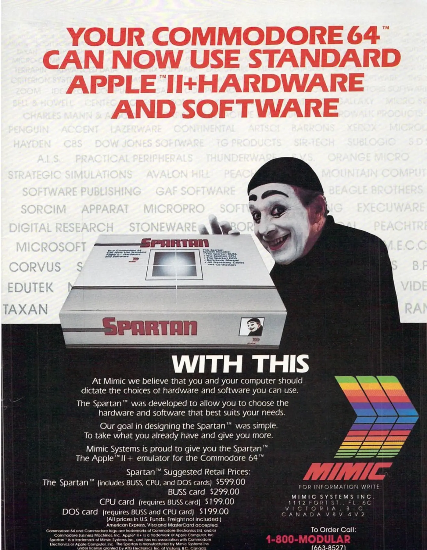 a bizarre commodore 64 peripheral a mime and some pretty bad ads