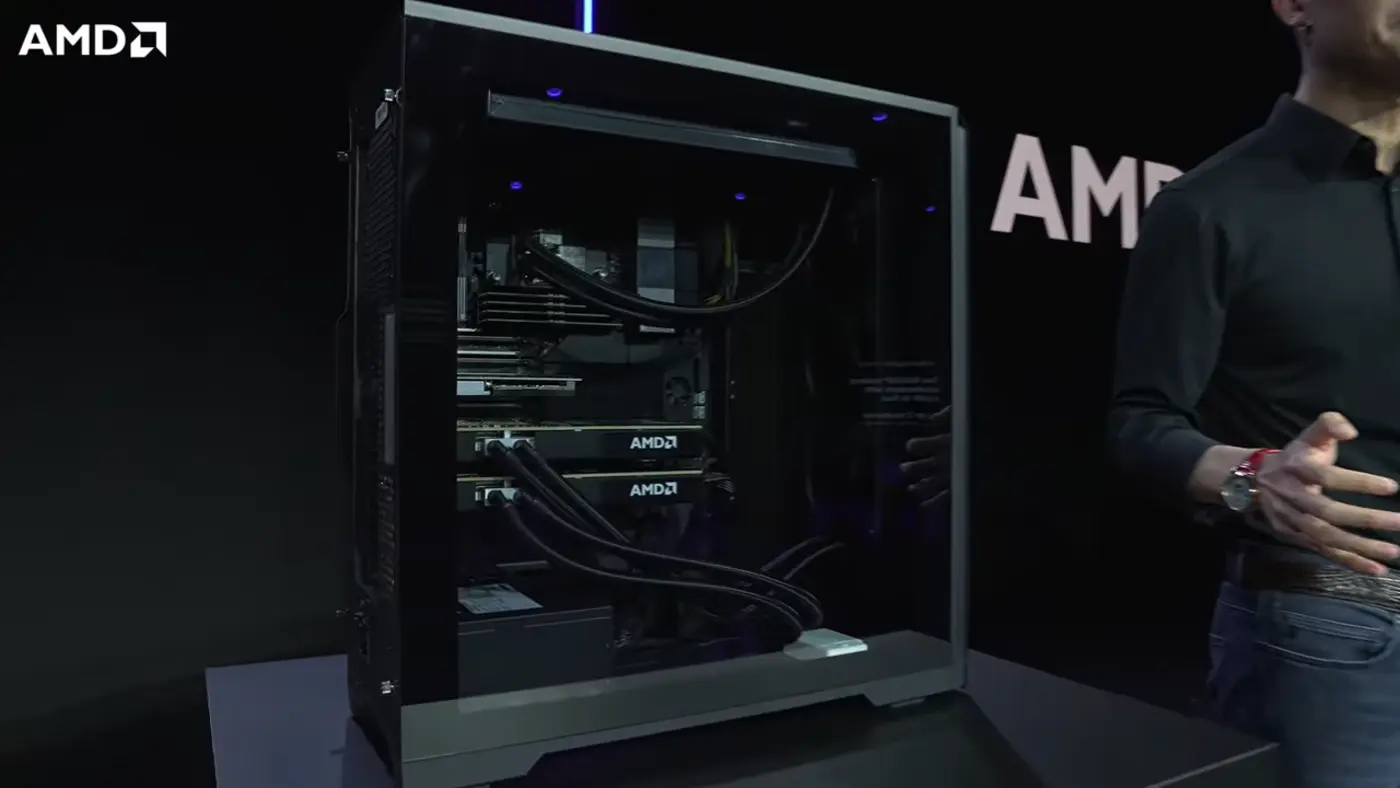 amd unveils threadripper halo station an ai workstation packing 96 cores