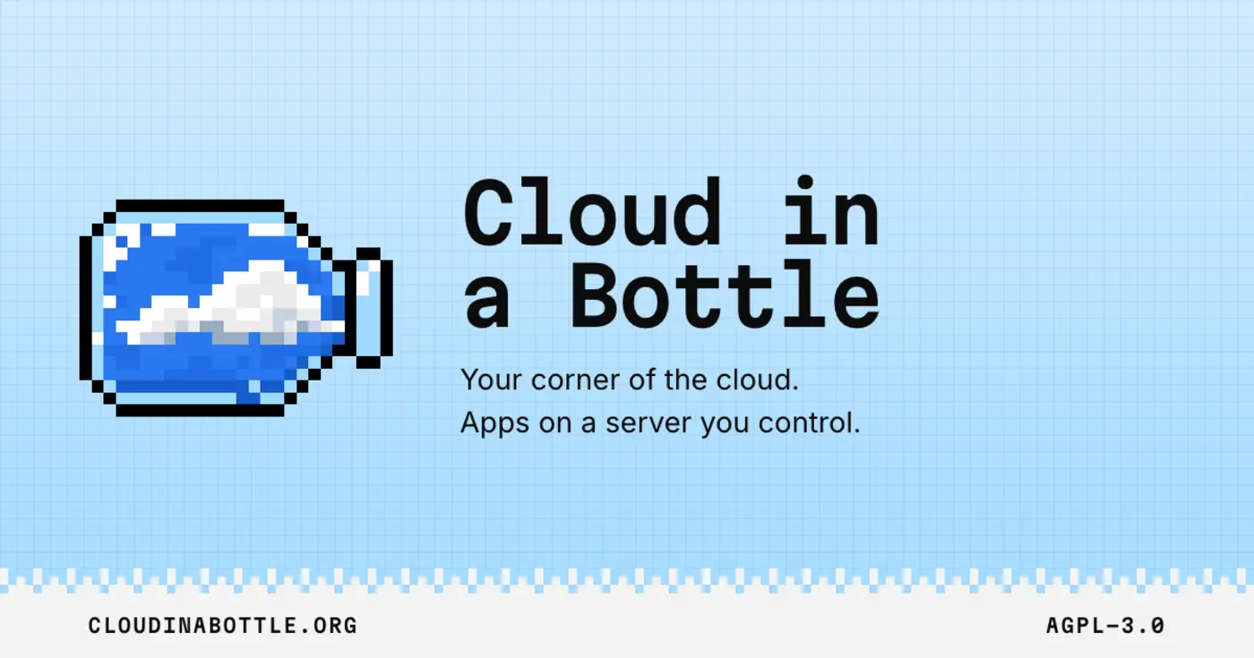 cloud in a bottle making selfhosting accessible to everyone