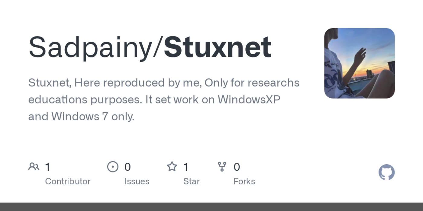 show hn stuxnet a reconstructed source code of the infamous cyberweapon