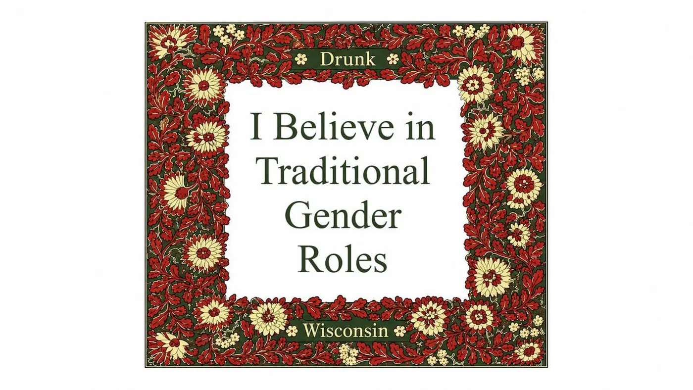 i believe in traditional gender roles