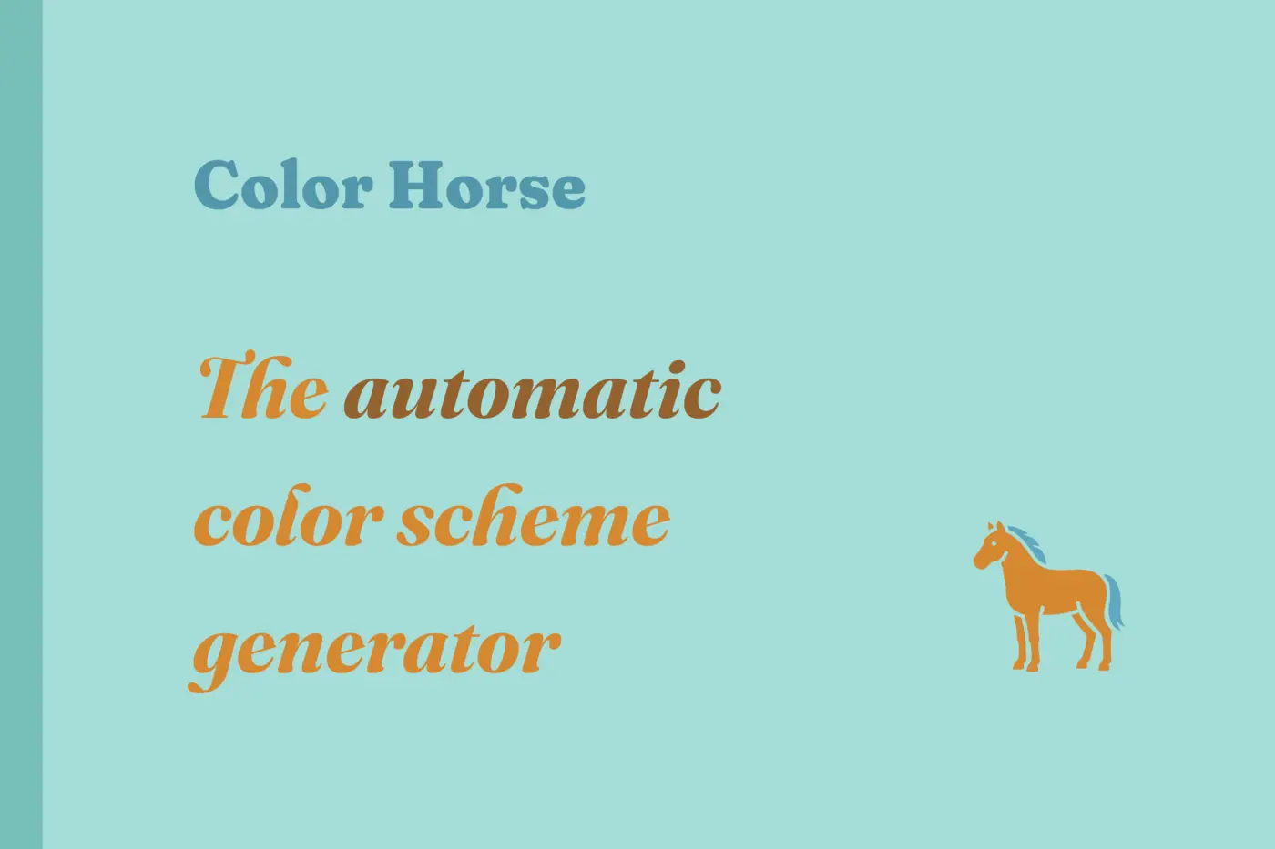 color horse the automatic color scheme generator
