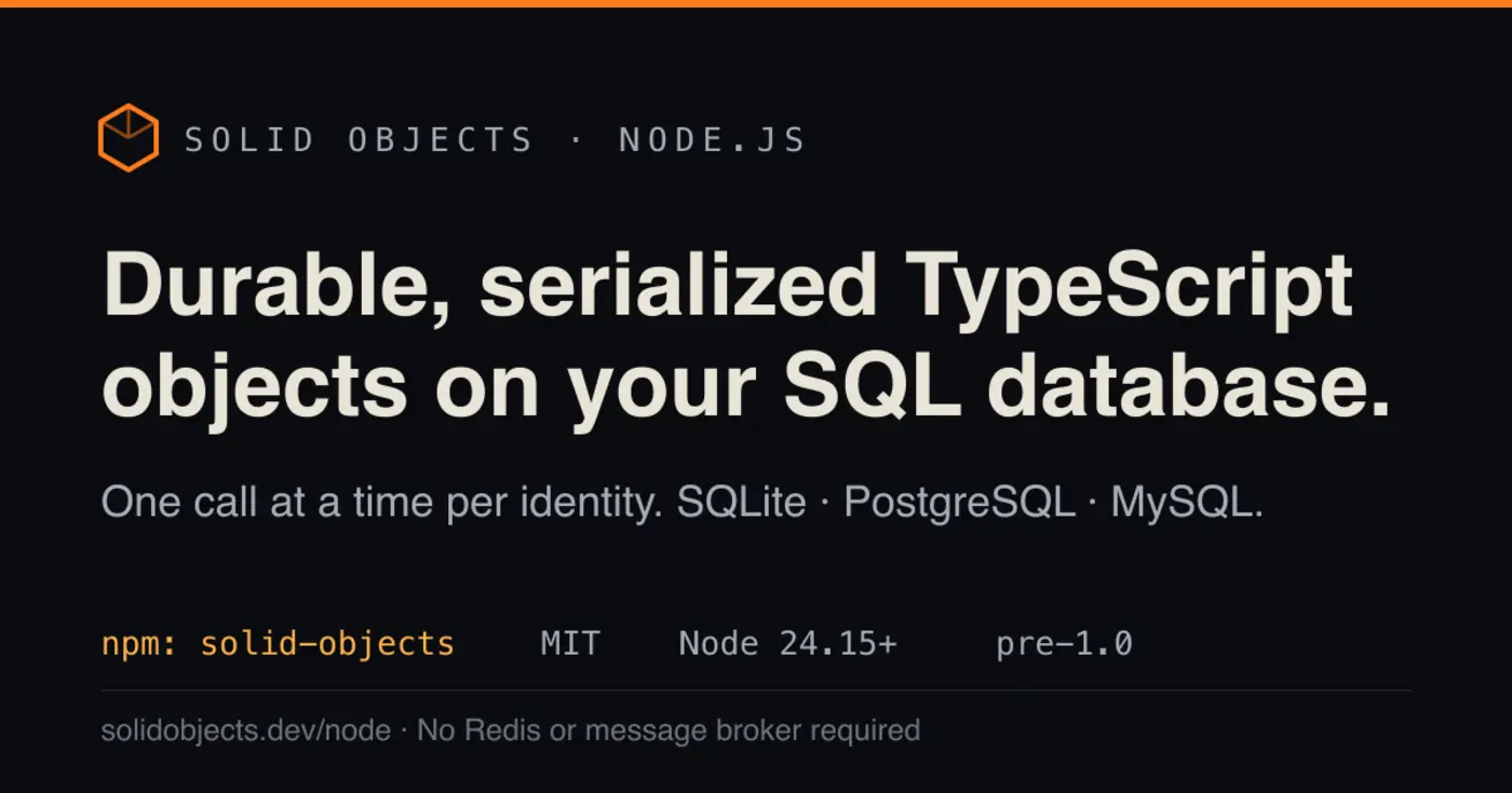 open source durable objects for postgres