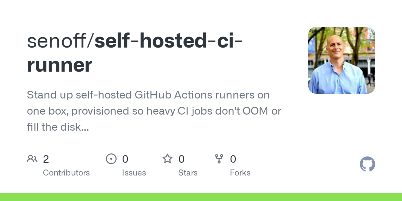 our github actions bill kept climbing so we moved ci to one box