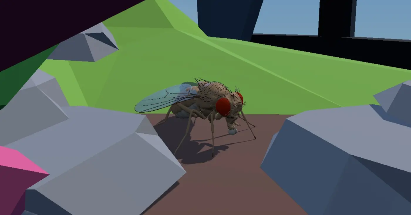 show hn infinite sugar a fruit fly emulation given a pleasant life