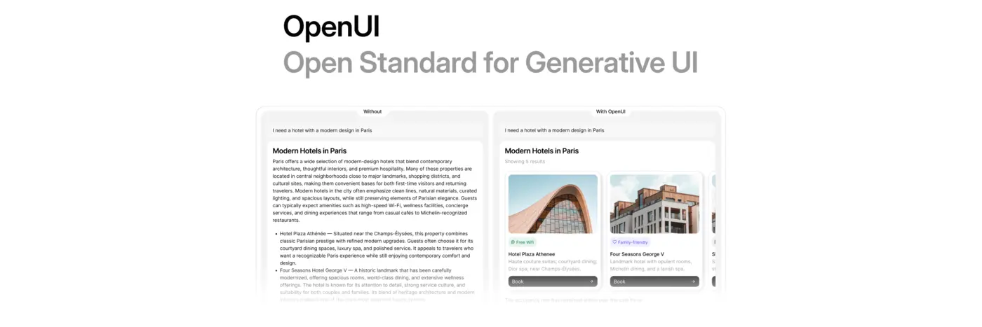 oui1 worldx27s first model for generative ui