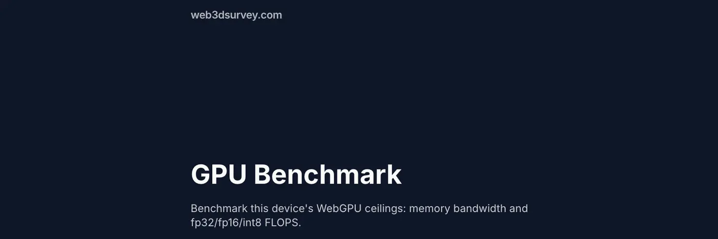 public webgpu benchmarking powered by vgpu