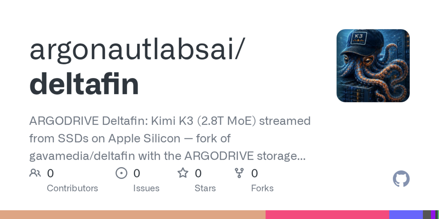 kimi k3 28t at 1 tokens on a macbook pro streamed from four ssds