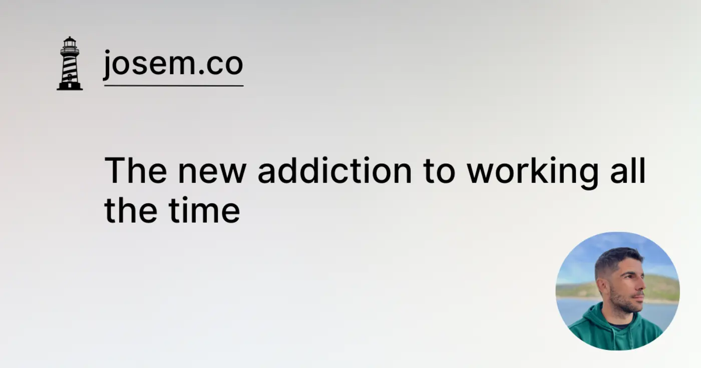 the new addiction to working all the time