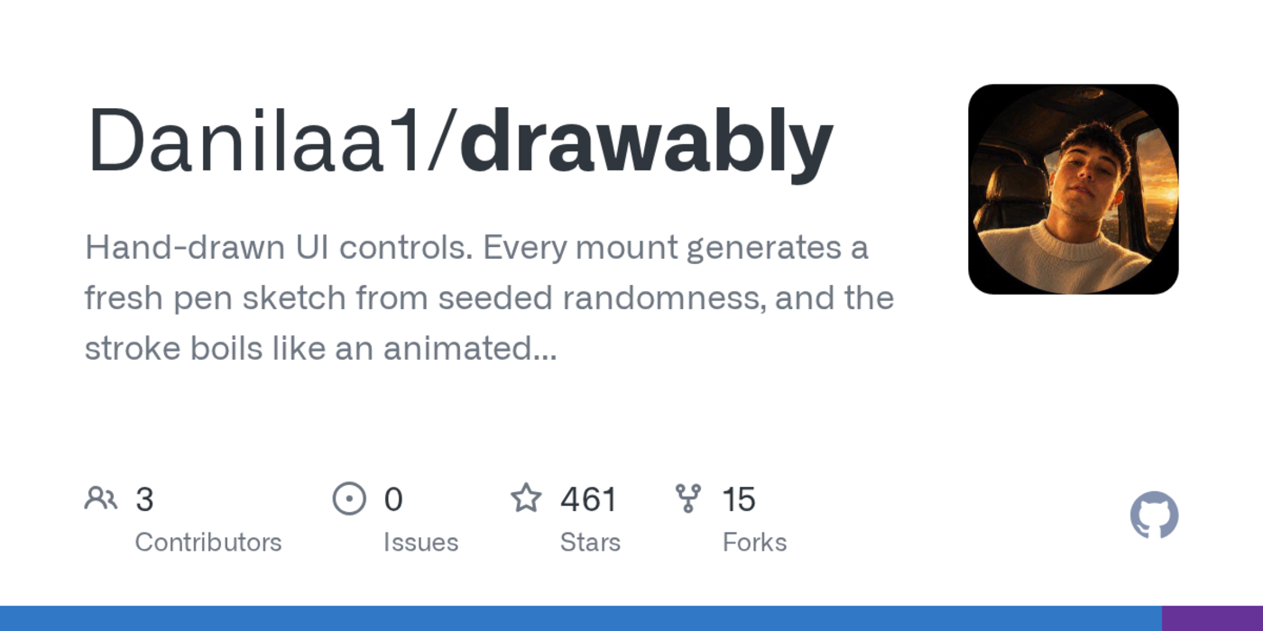 drawably handdrawn ui controls