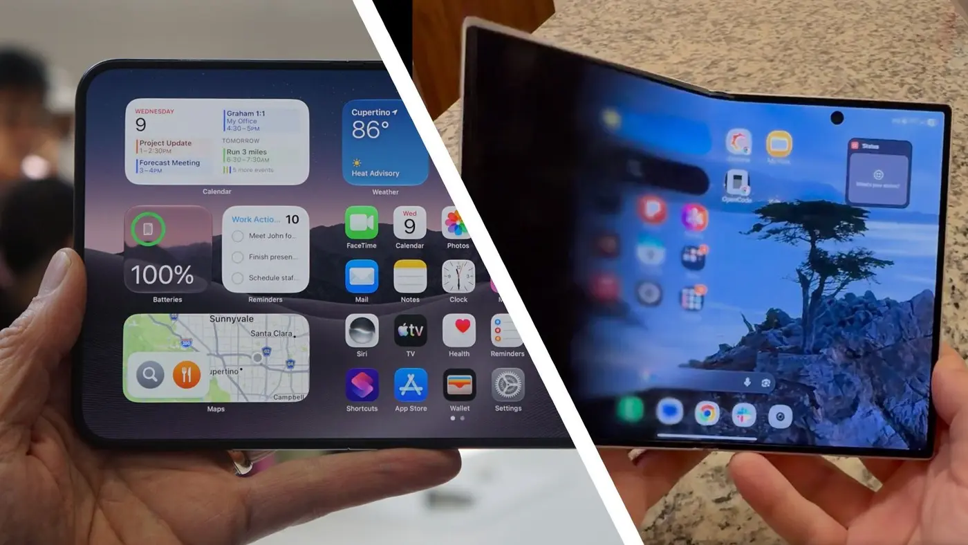 galaxy z fold 8 get the same folding animation as iphone duo
