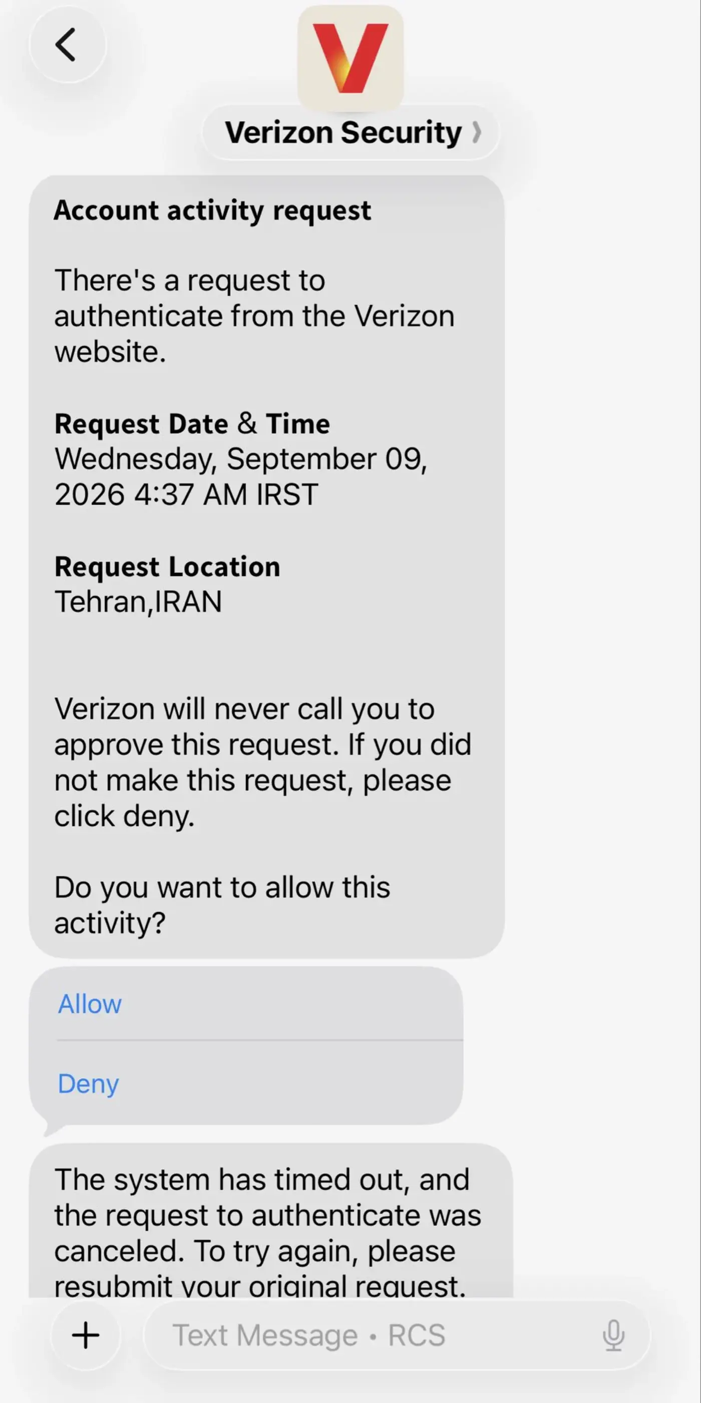 instinct is cute until it tries to log into your verizon account from tehran
