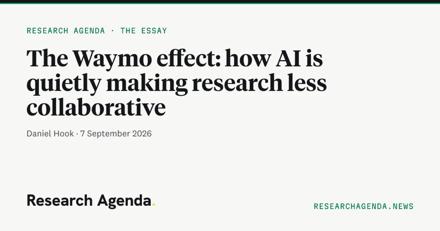 the waymo effect how ai is quietly making research less collaborative