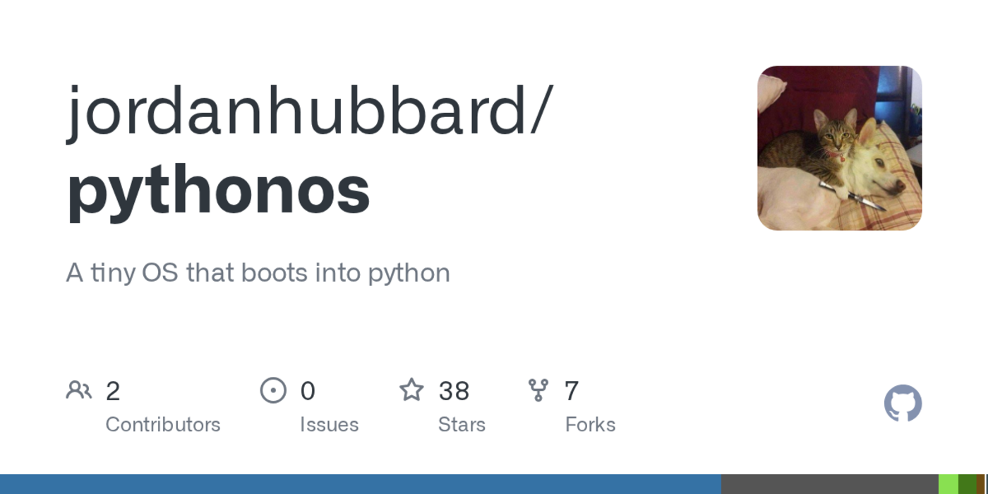 pythonos a tiny os that boots into python