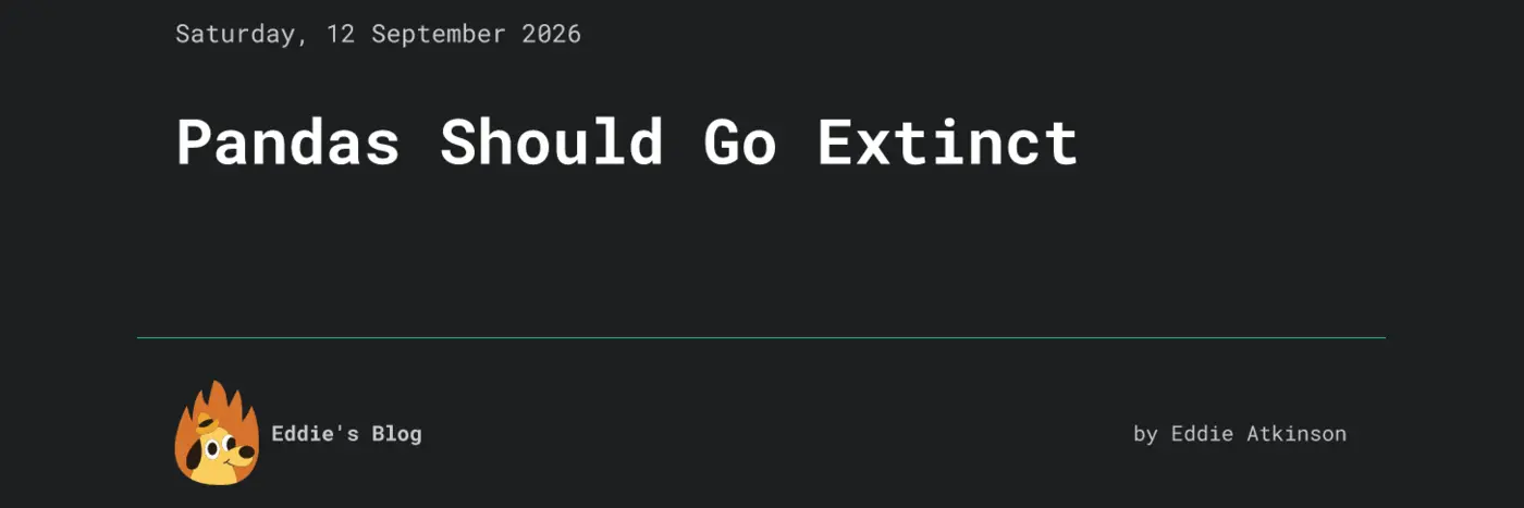 pandas should go extinct