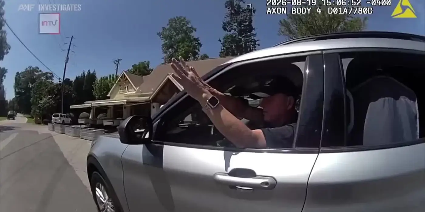 flock worker calls police on reporter filming public camera installation