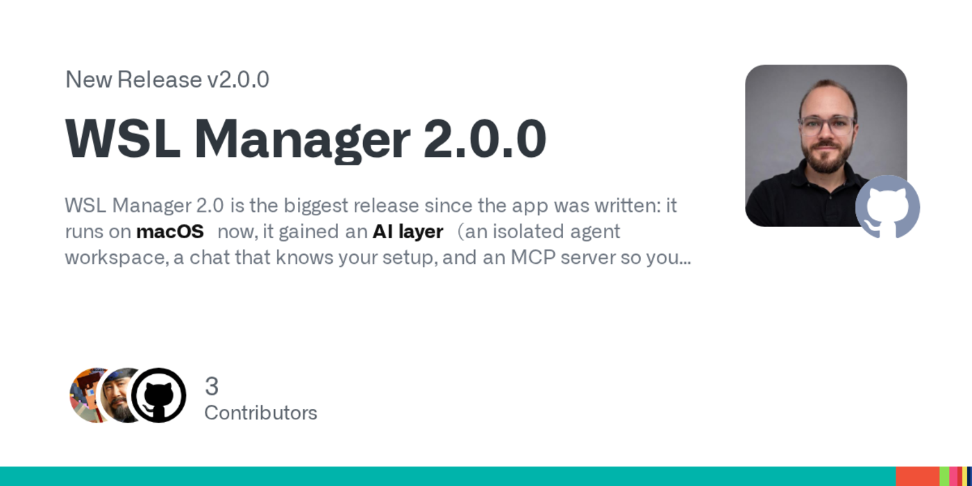wsl manager 2 gui for wsl distros now also native vms on macos
